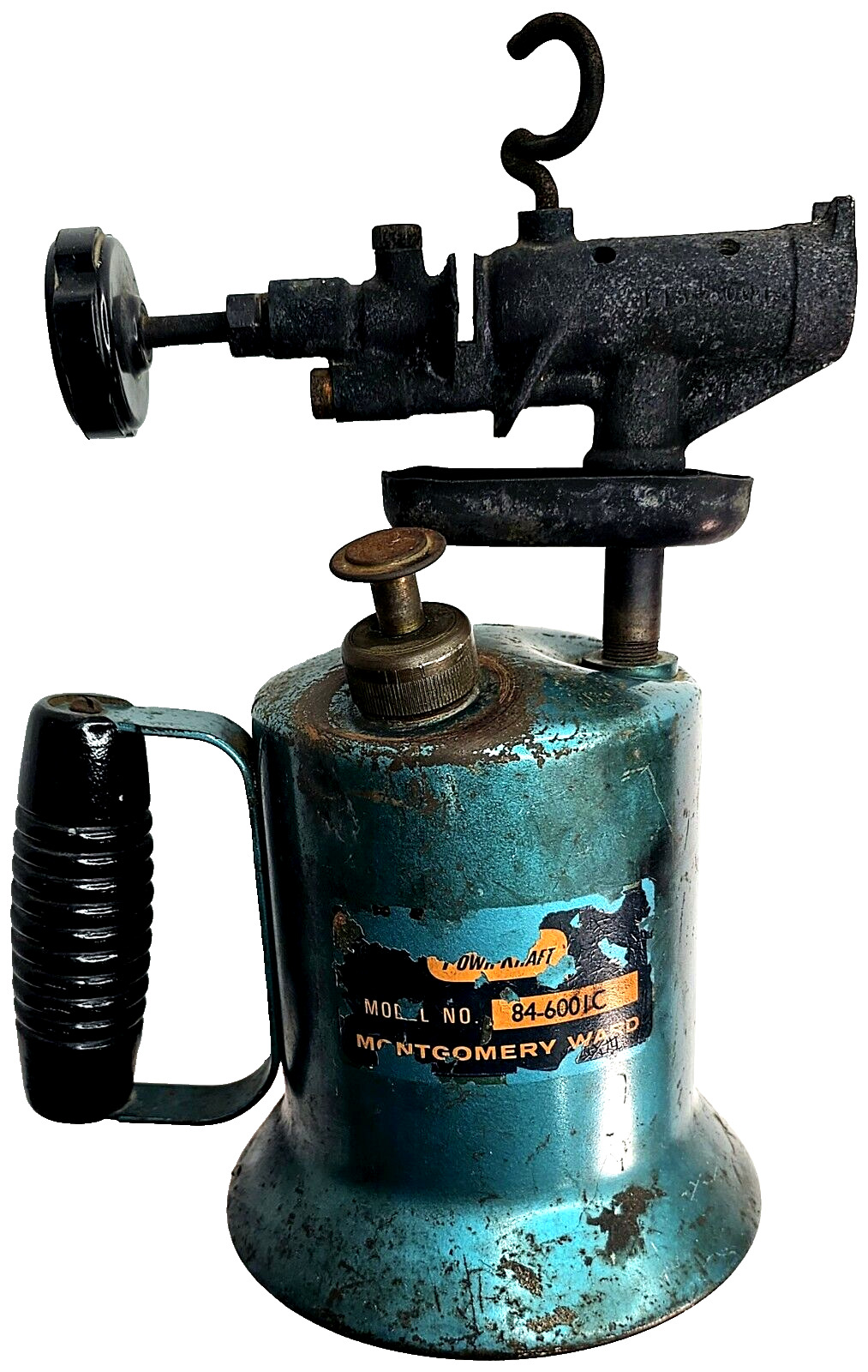 Antique Montgomery Ward Powr-Kraft Pump Blow Torch Model No. 84-6001C Untested