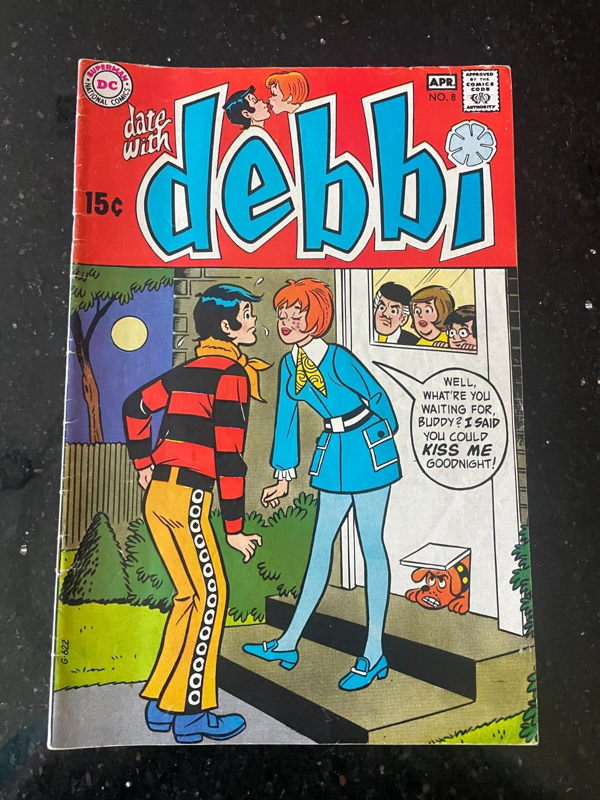 DC-Date With Debbi-1970-#8-Archie style humor-GGA-Flowers psychedelic story-VG