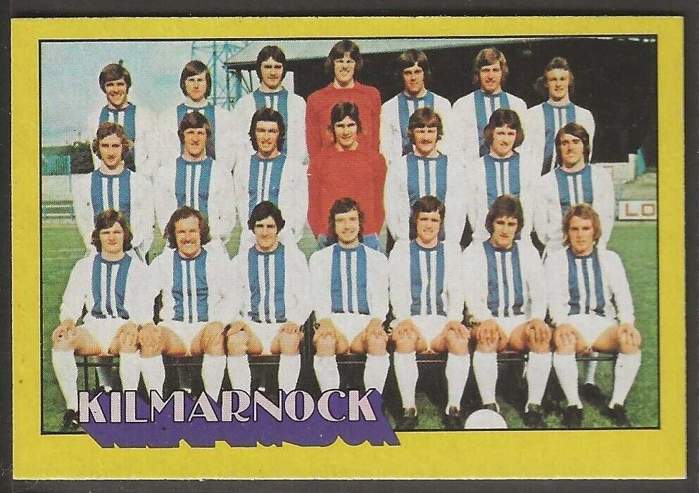 A&BC-FOOTBALL 1974 SCOTTISH (GREEN BACK 001-132)-#025- KILMARNOCK TEAM