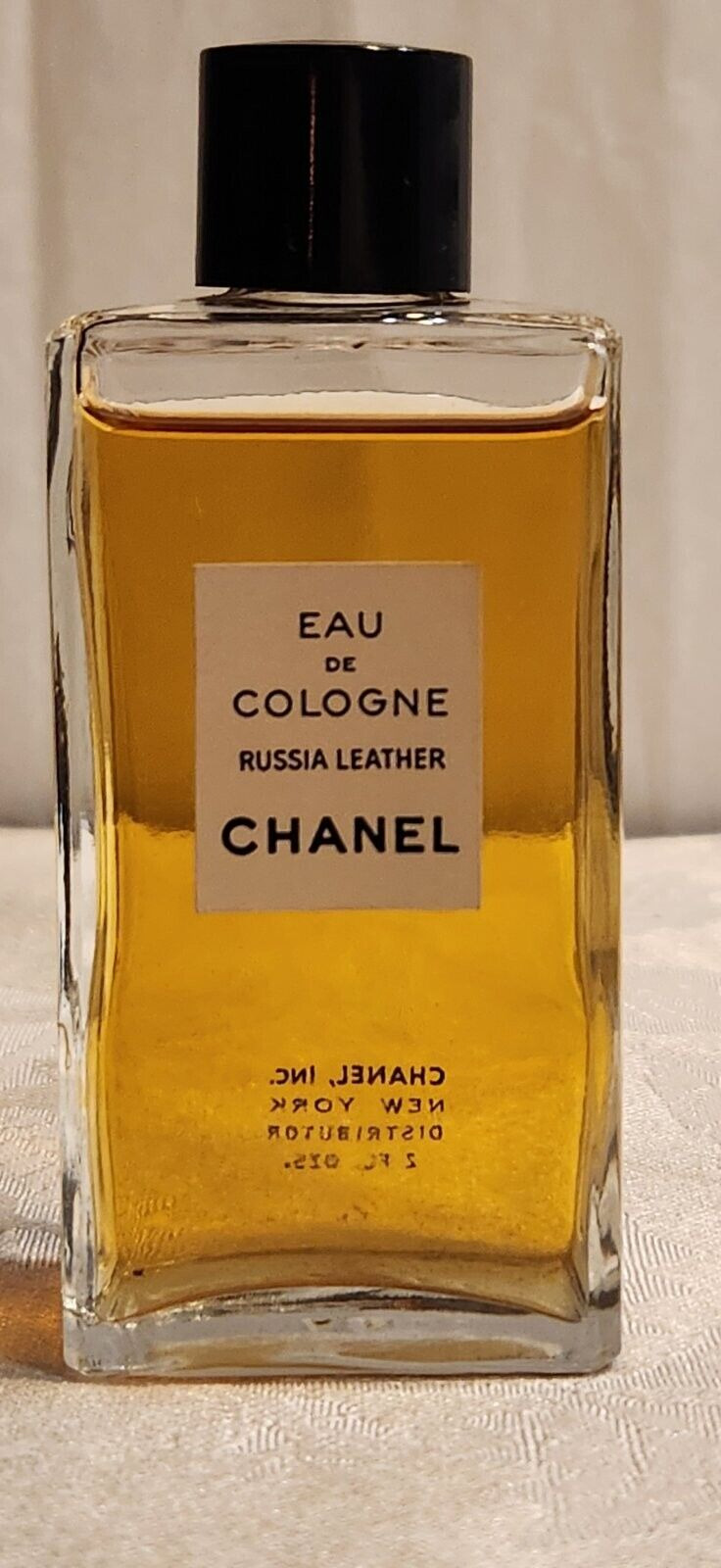 Chanel CUIR DE RUSSIE Russia Leather Cologne 2 OZ 60 ml VINTAGE RARE bottle full