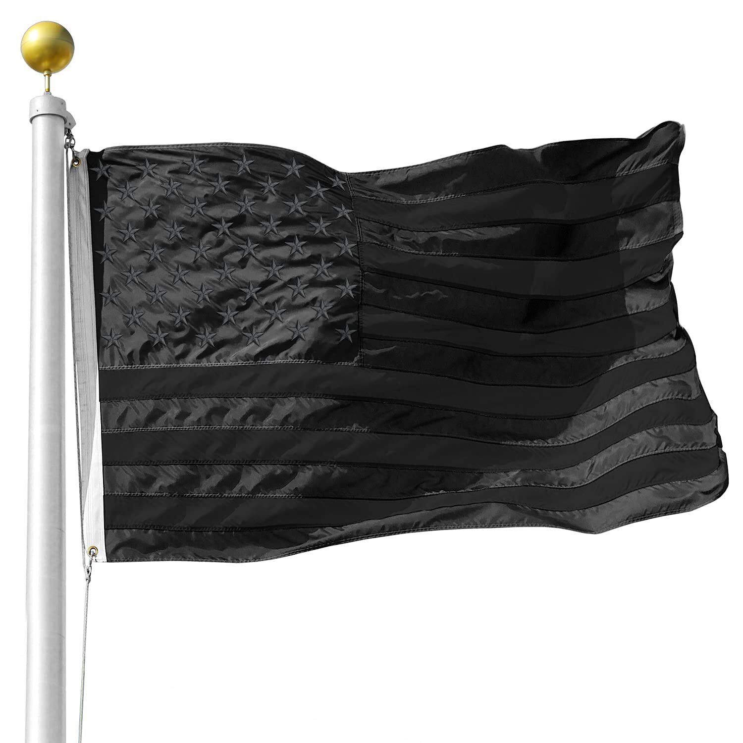 Black American Flag 3x5 FT Heavy Duty Black American Flags Outdoors Black U