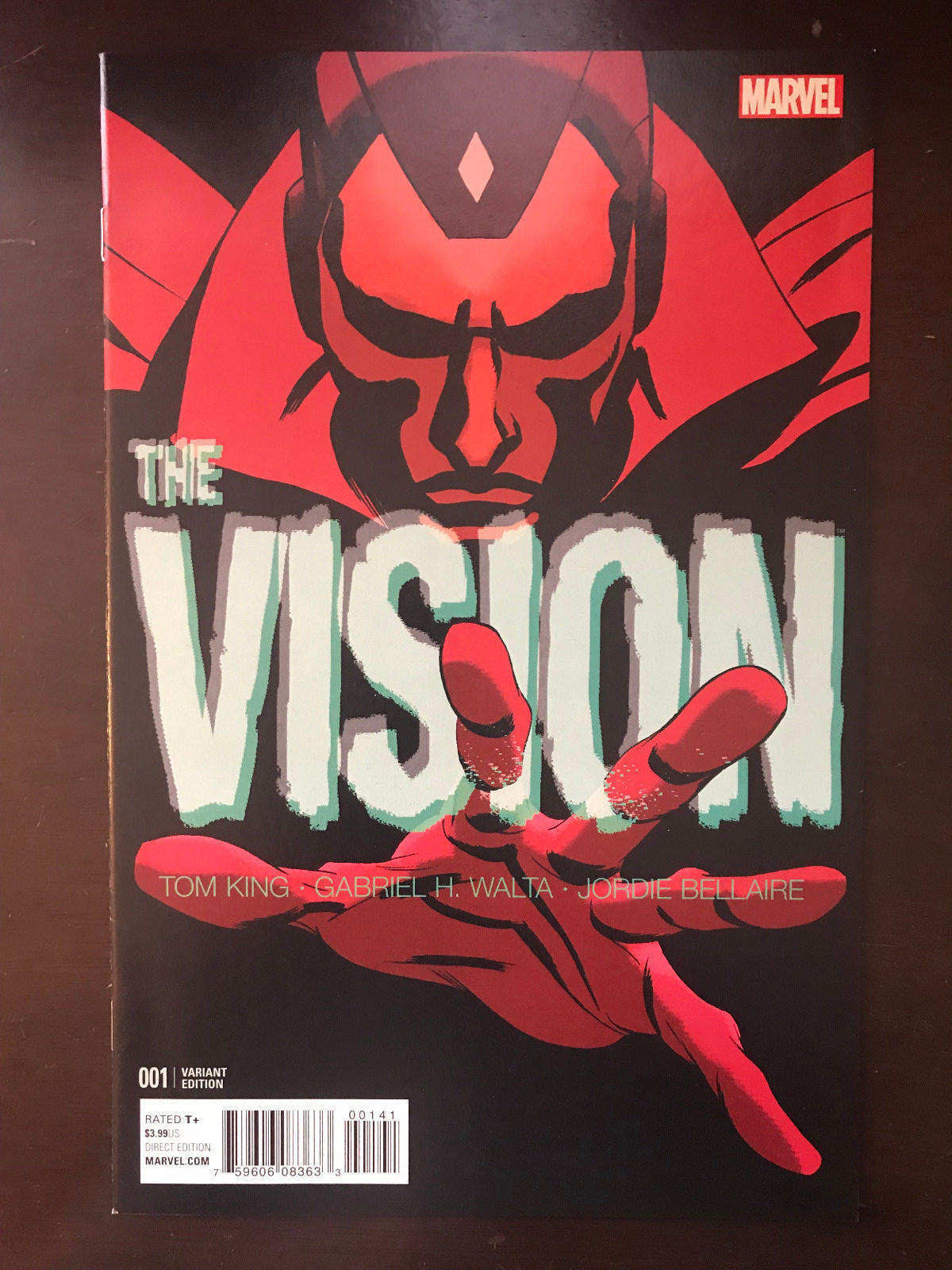 Vision 1 Variant 2015 2016 Marvel Comic Incentive 1st Appearance of Viv Avengers