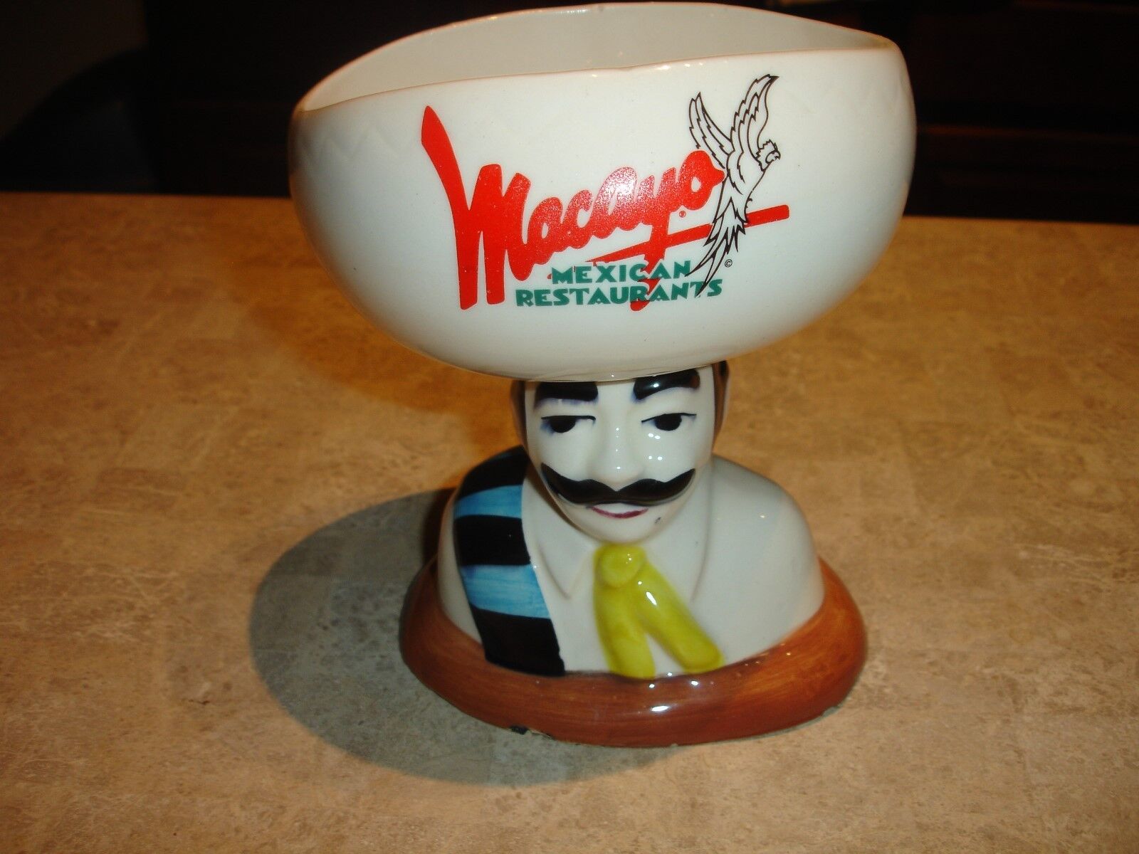 Vintage Macayo\'s Mexican Male Sombrero Dish