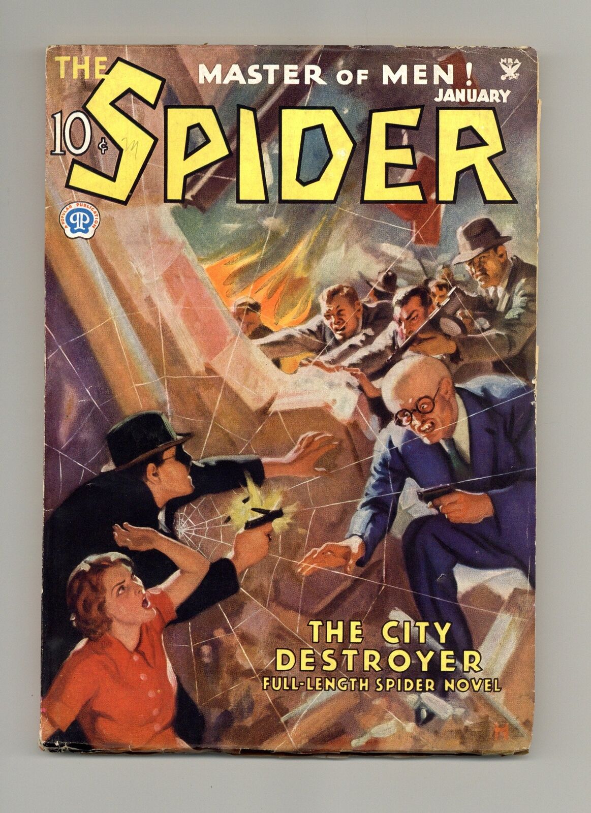 Spider Pulp Jan 1935 Vol. 4 #4 FN