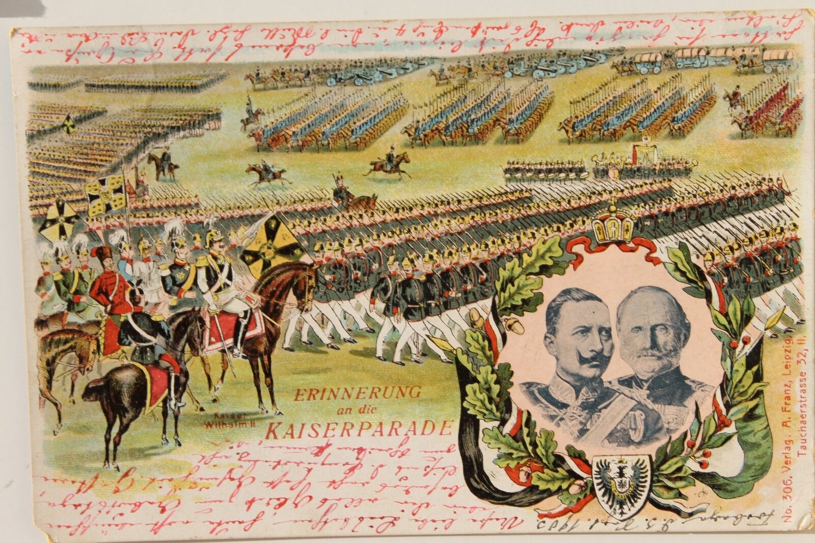 10560 Ak Kaiser Wilhelm II Kaiserparade 1903 Gröba