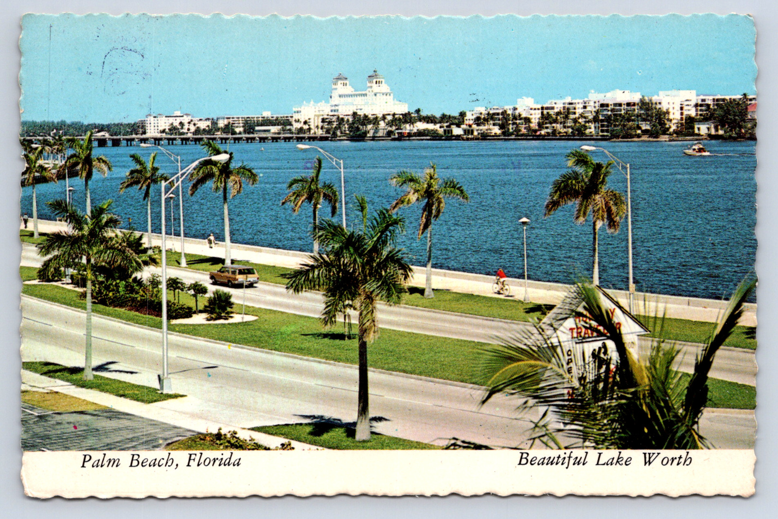 Vintage Postcard Palm Beach Florida Lake Worth
