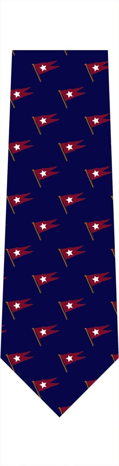 RMS TITANIC WHITE STAR LINE PATTERNED NECK TIE WITH BURGEE FLAGS A CLASSIC GIFT