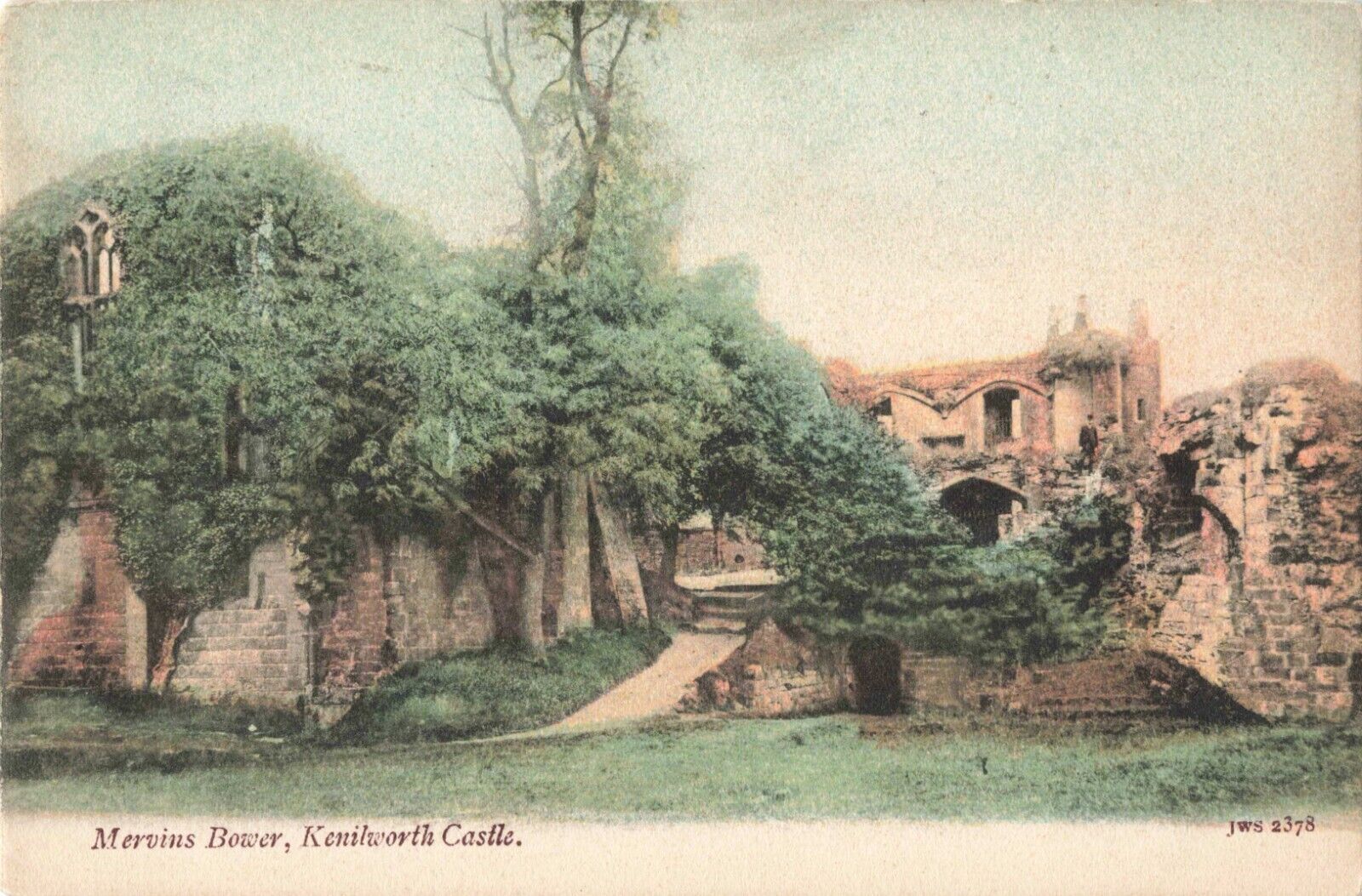 Kenilworth England UK, The Castle Mervins Bower, Vintage Postcard