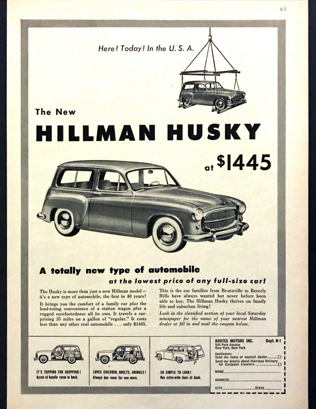 1955 Hillman Husky Station Wagon \