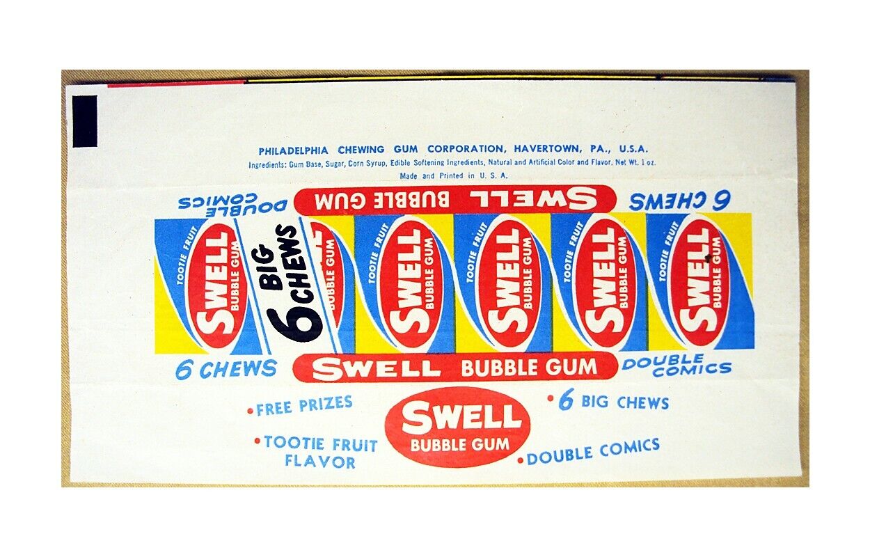 1950\'s/60\'s Swell Bubble Gum Wrapper #6