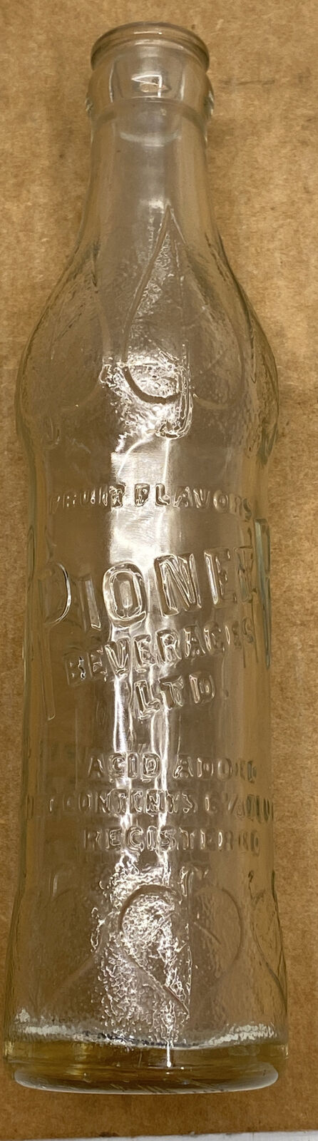 Vintage PIONEER BEVERAGES LTD. Bottle Oakland , Ca.