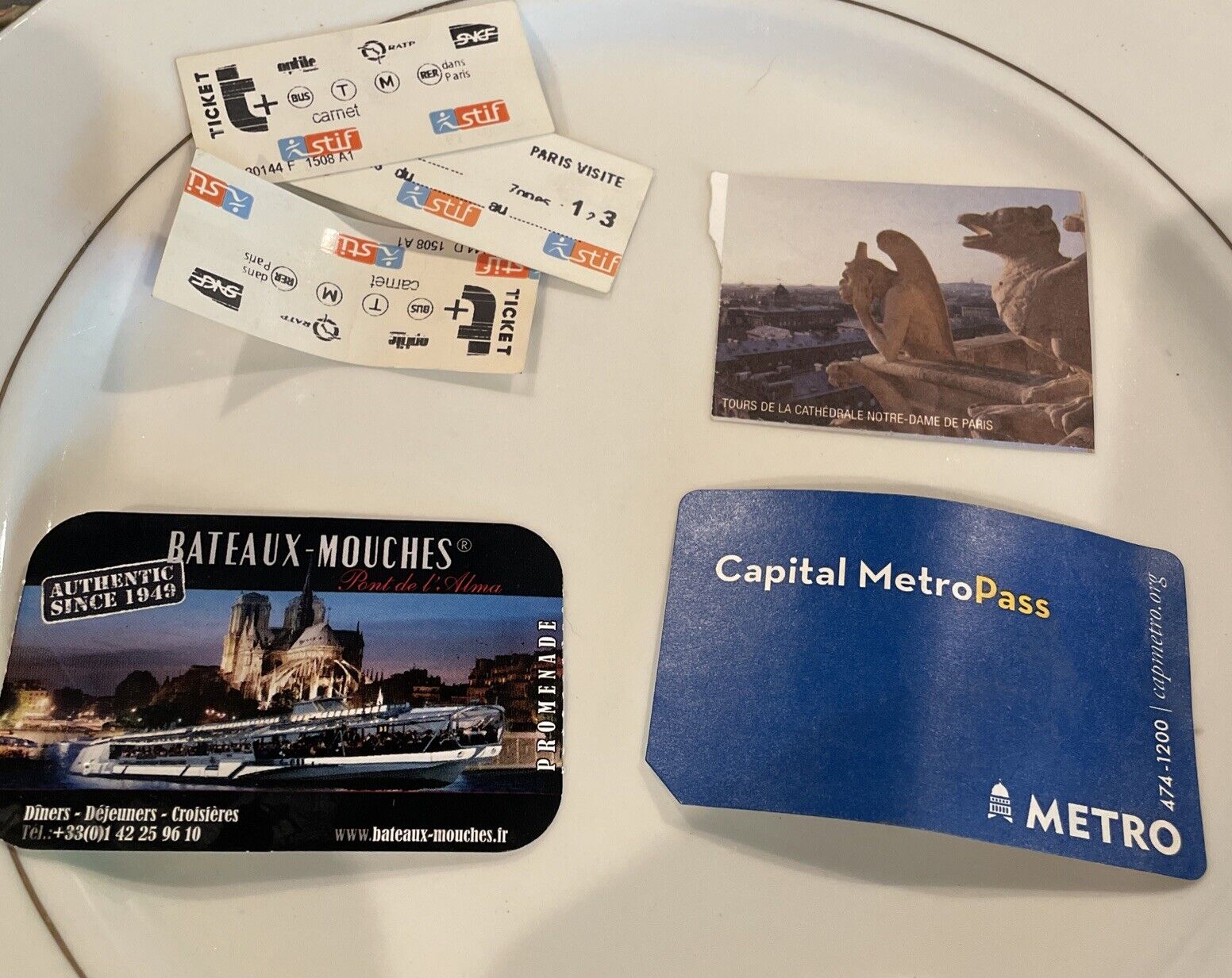 Assorted European Trip Ticket Stubs & Tap Cards 2014