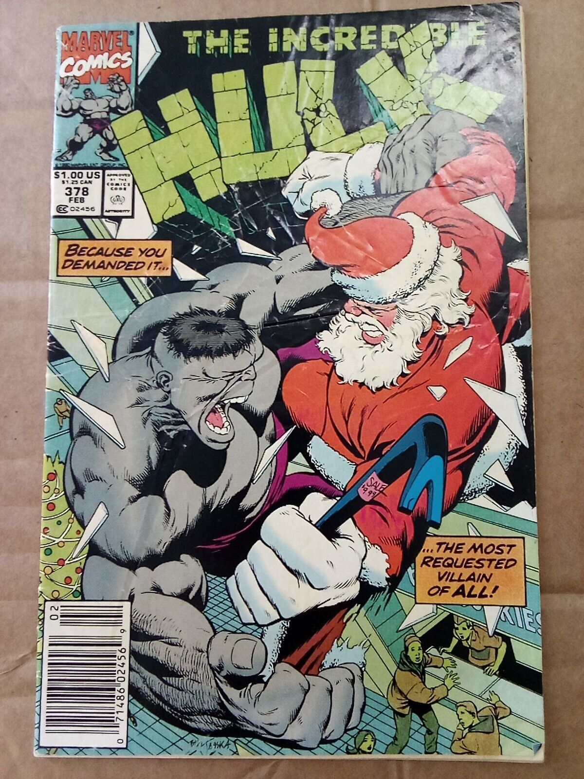 1990 The Incredible Hulk #378 \