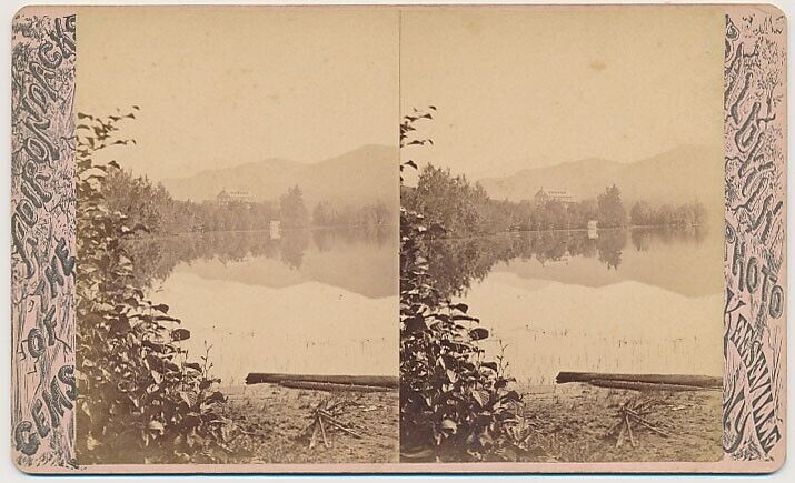 NEW YORK SV - Adirondacks - Lake Scene - Baldwin 1880s
