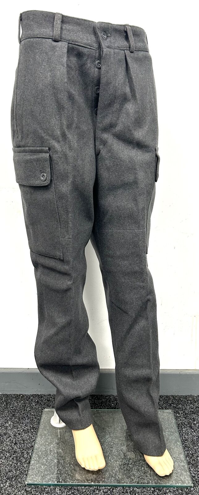 Finnish Military Issue Grey Wool 1968 Trousers