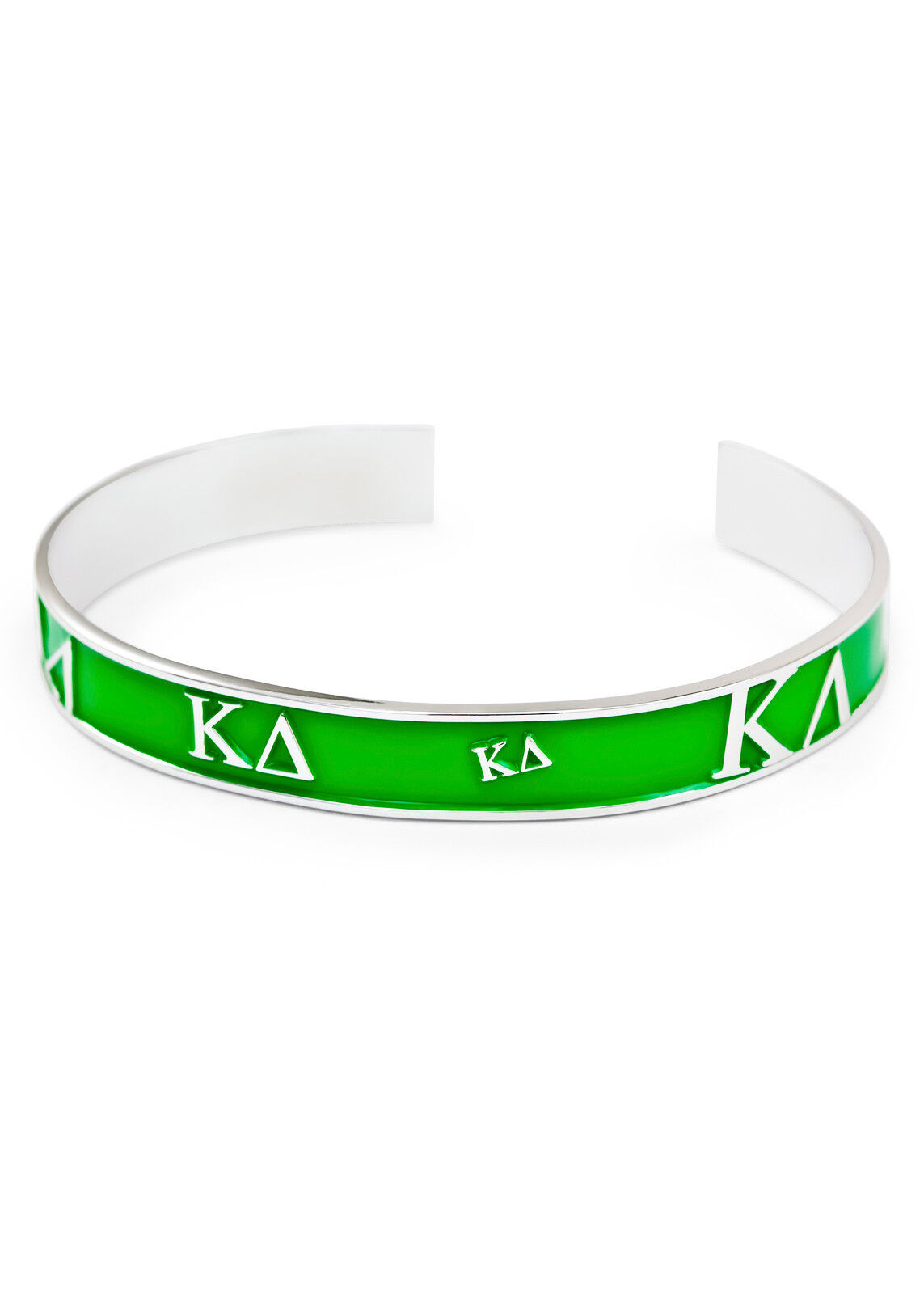 Kappa Delta bangle with raised letters & beautiful GREEN, NEW***