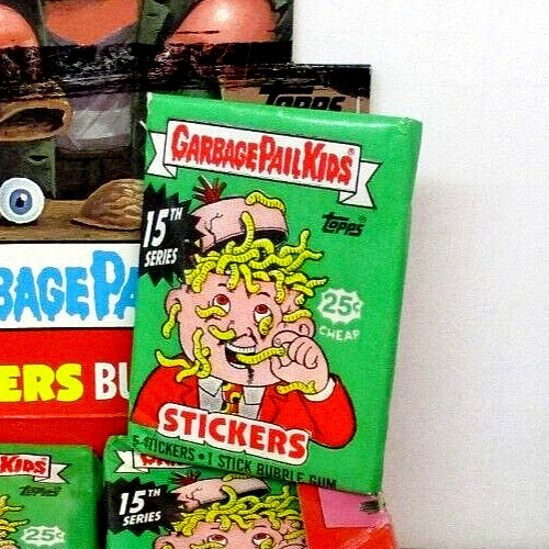 1988 GARBAGE PAIL KIDS 15th Series 1 Sealed Wax pack Topps DIE CUT STICKERS