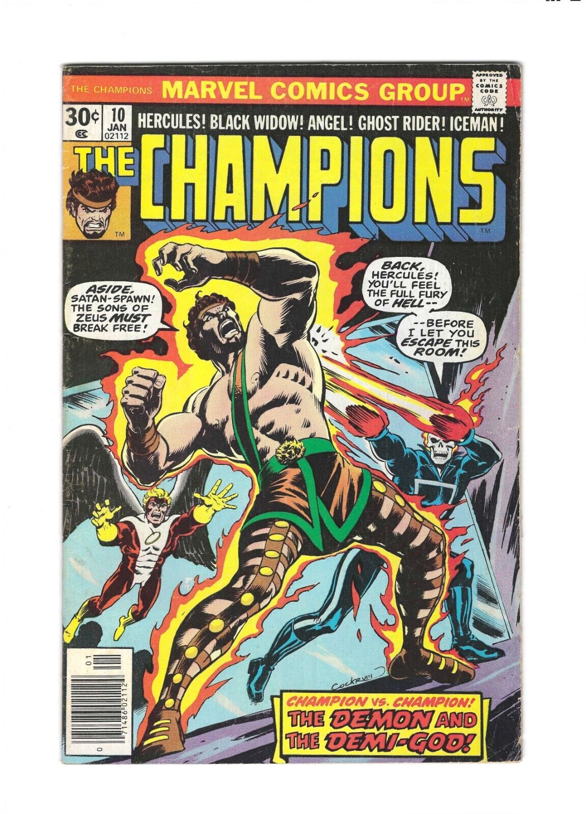The Champions #10: Dry Cleaned: Pressed: Bagged: Boarded: VG 4.0