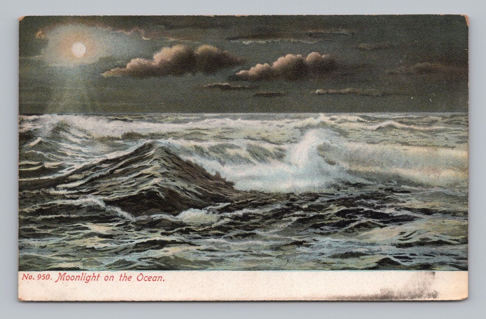 Postcard Moonlight on the Ocean