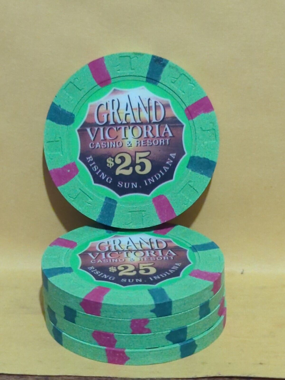 Grand Victoria Casino & Resort Rising Sun Indiana $25 poker chip