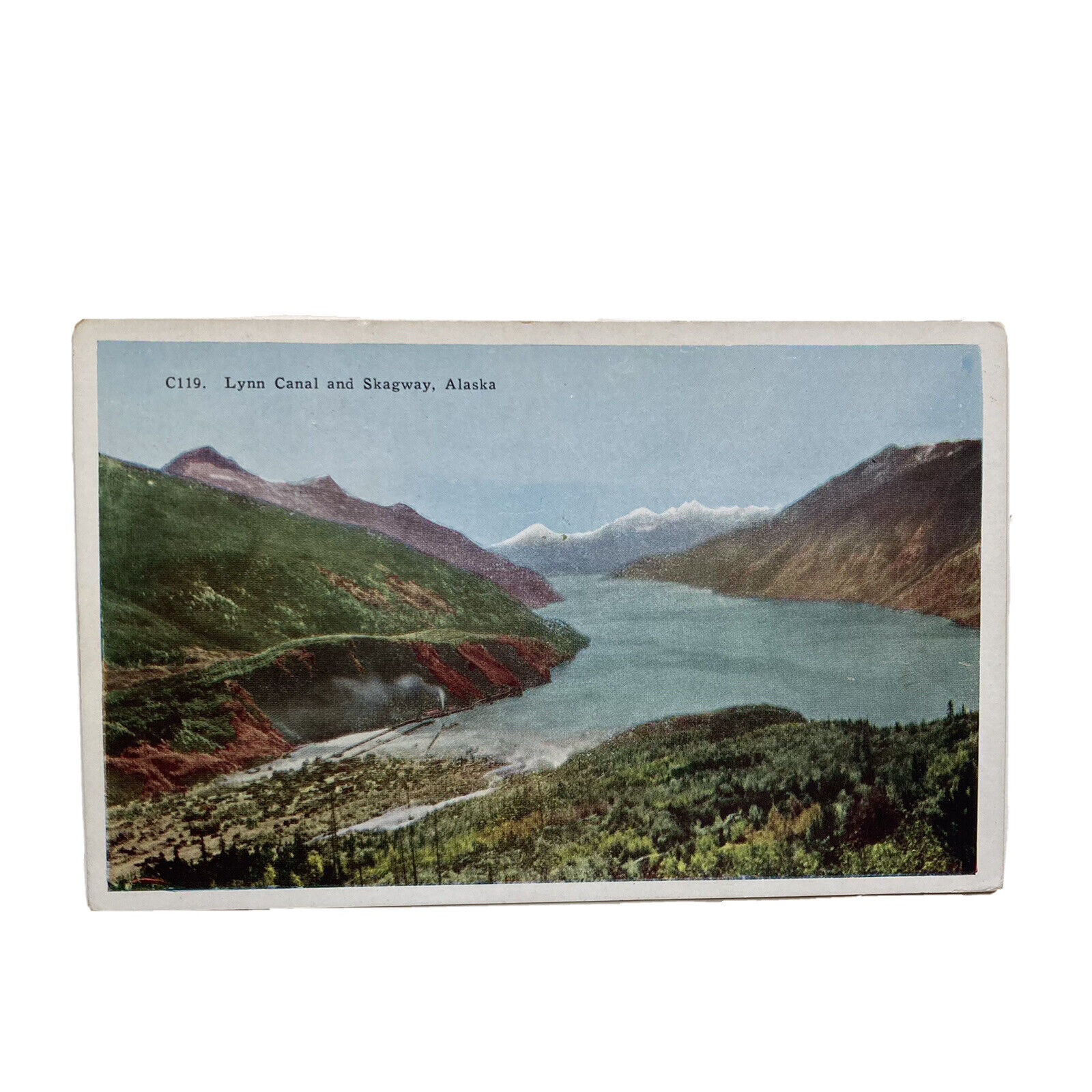 Skagway Alaska AK Lynn Canal Vintage Postcard