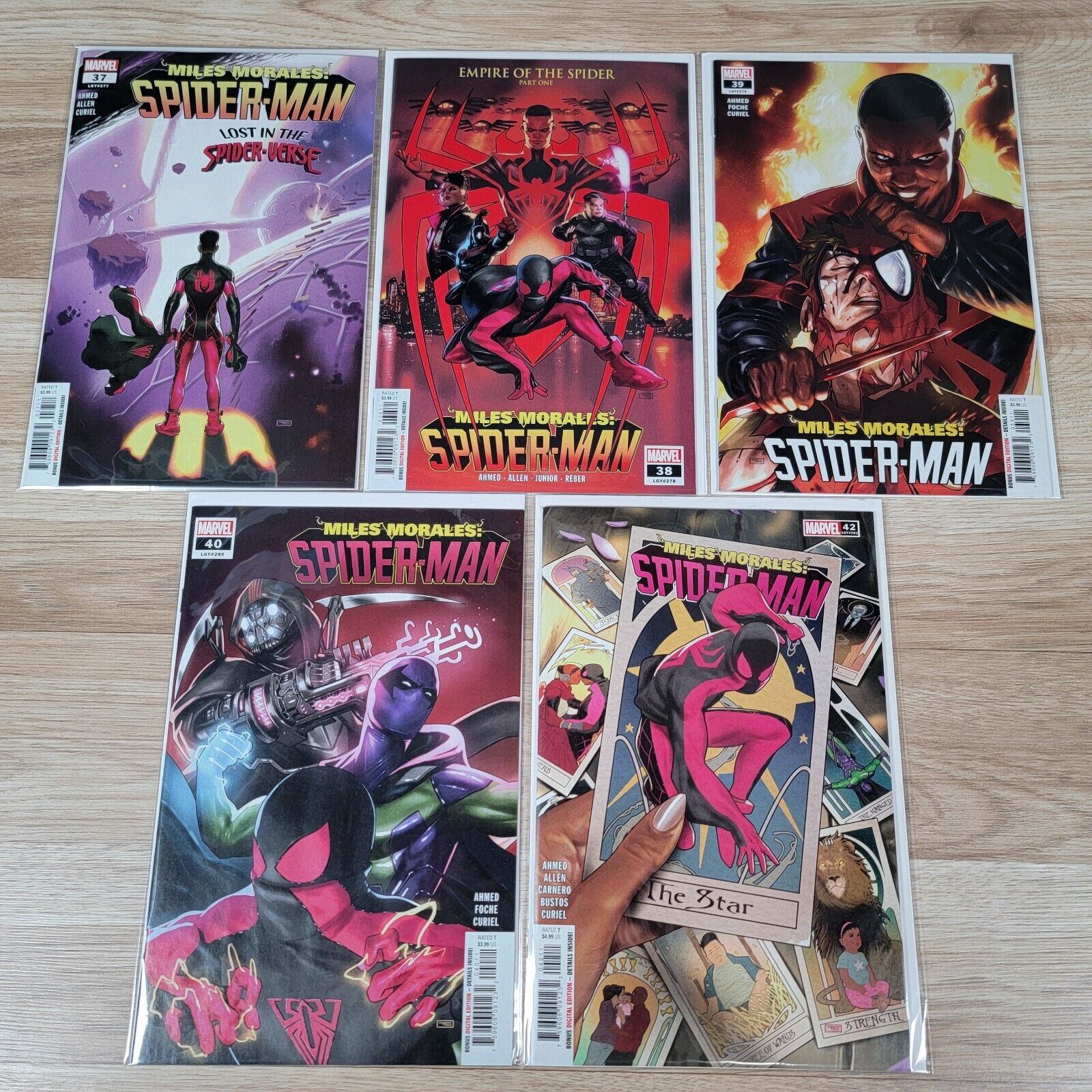 Miles Morales Spider-Man #37-40 & 42 Marvel Comics 2022 - Lot of 5
