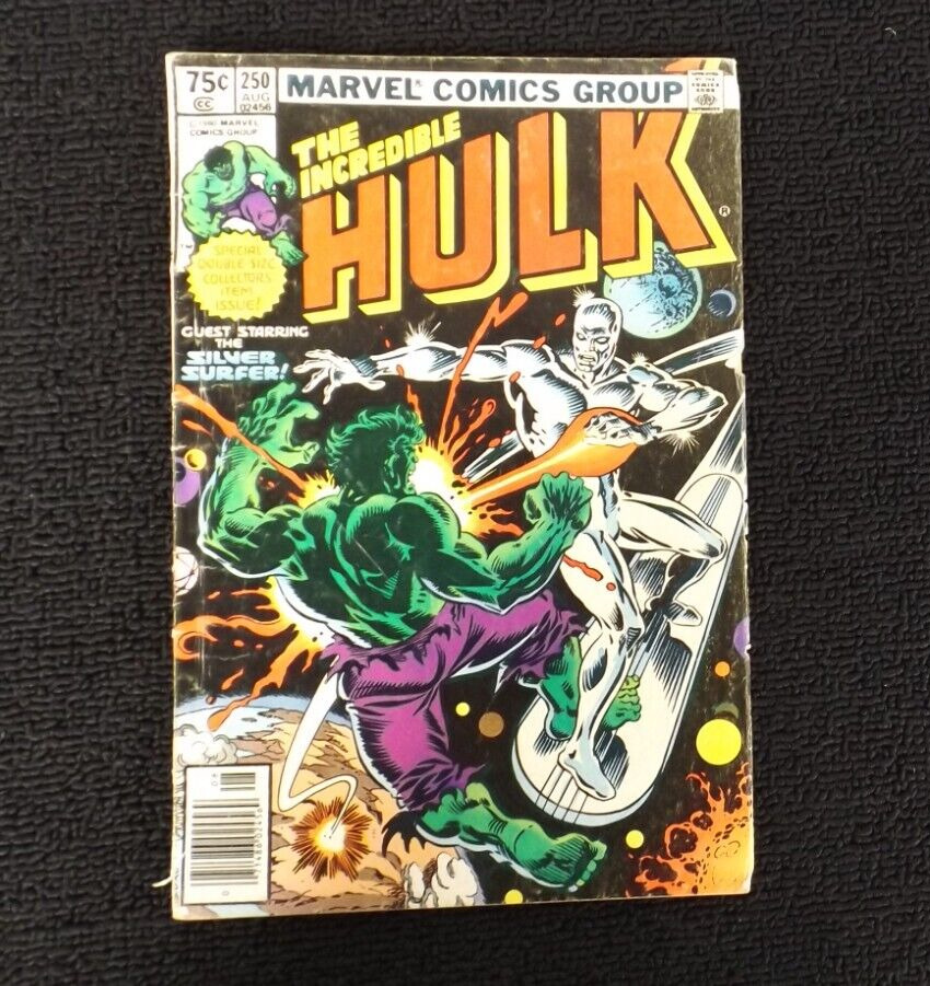 Incredible Hulk #250 Silver Surfer Cover Soviet Super Marvel 1980 Mid Grade