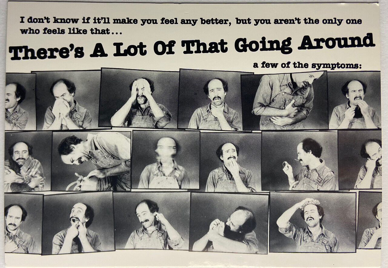 Funny Postcard “there’s a lot of that going around” Vintage  - Black And White