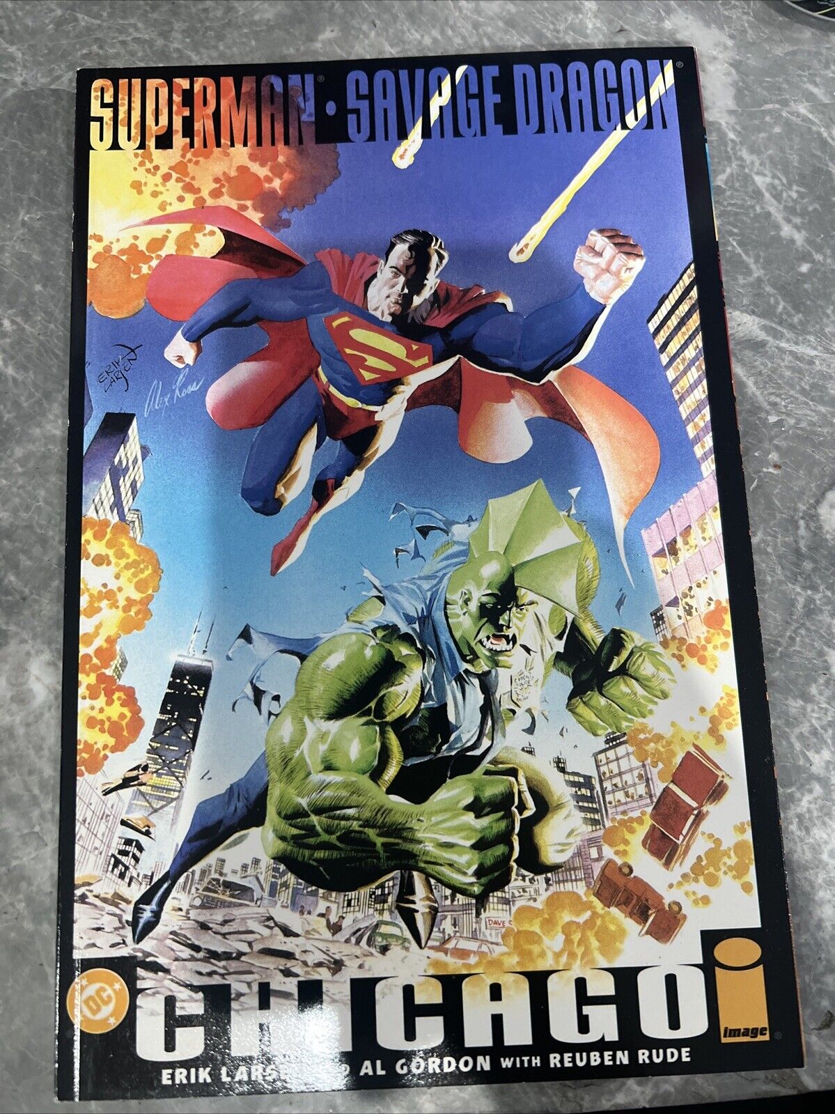 Superman & Savage Dragon: Chicago #1 DC Comics (2002) Alex Ross