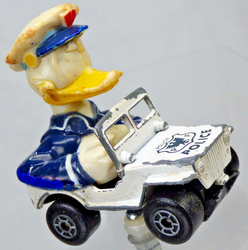 Lesney Matchbox Donald Duck Police Jeep Car Toy WD-6 Disney Series No 5&6 1979