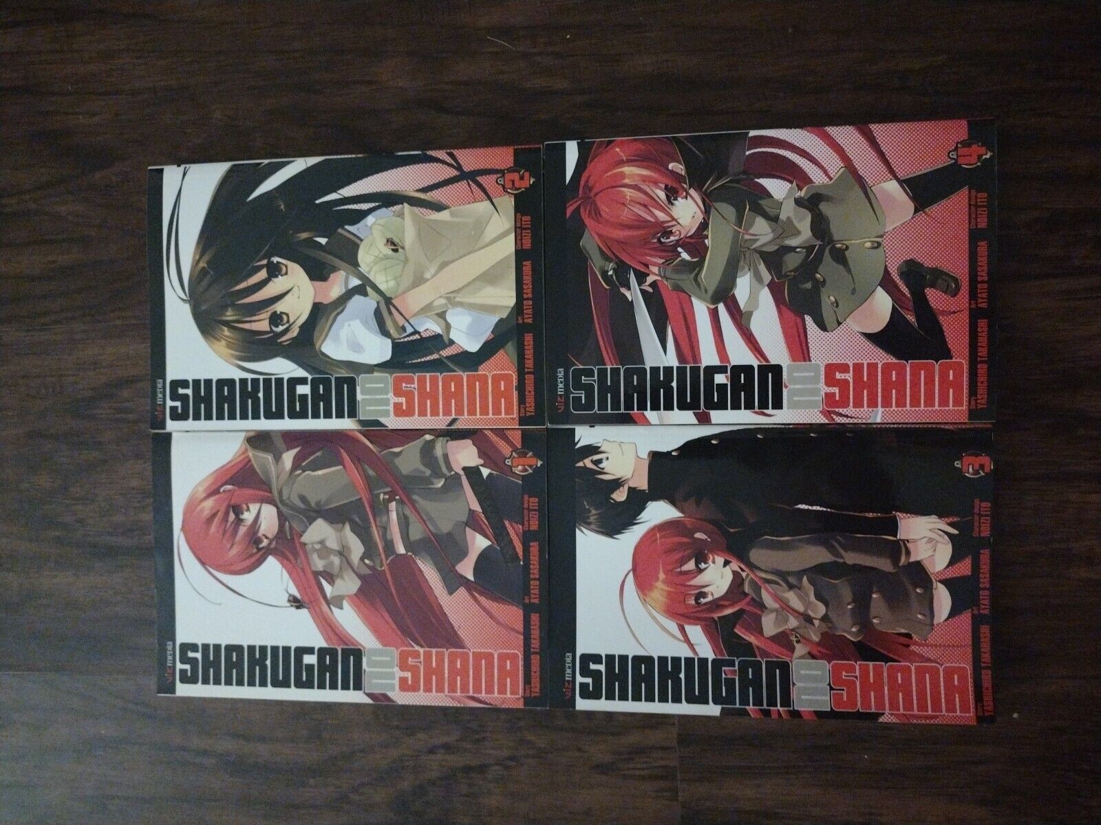 Shakugan no Shana English Manga Volumes 1,2,3,4