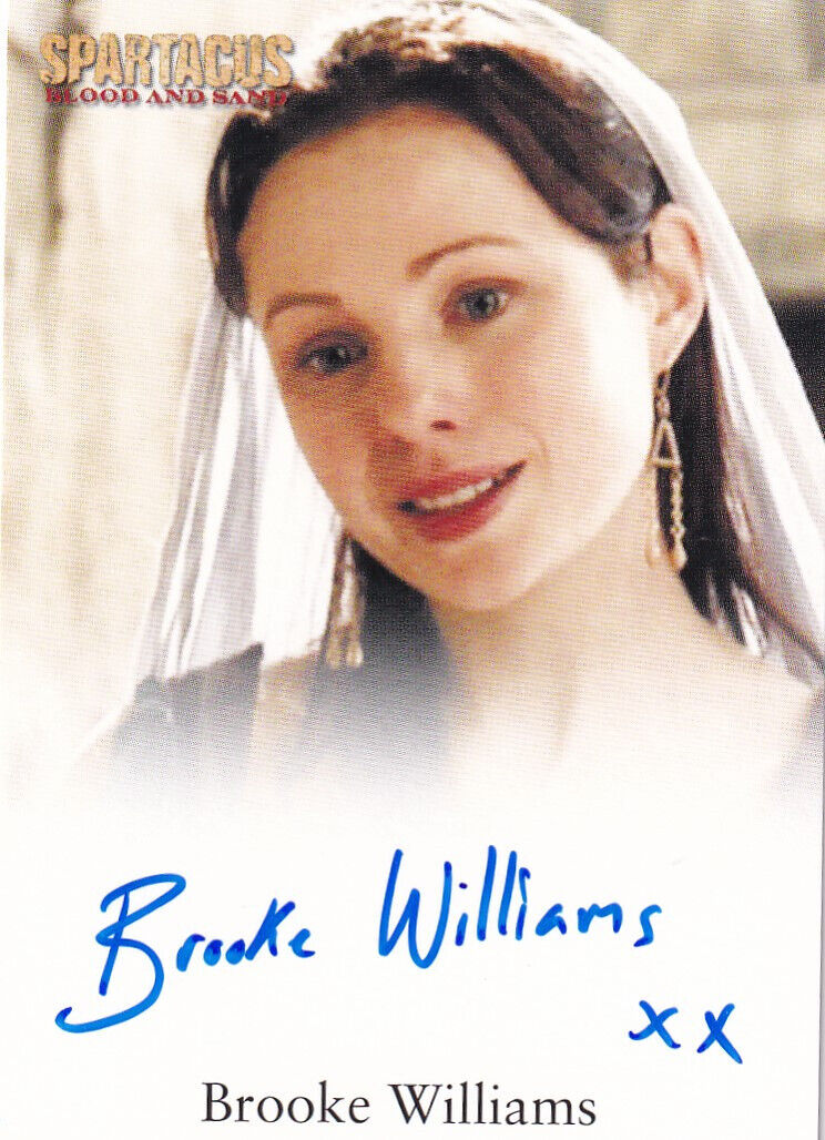 Spartacus Gods of the Arena Autograph Card Brooke Williams as Aurelia