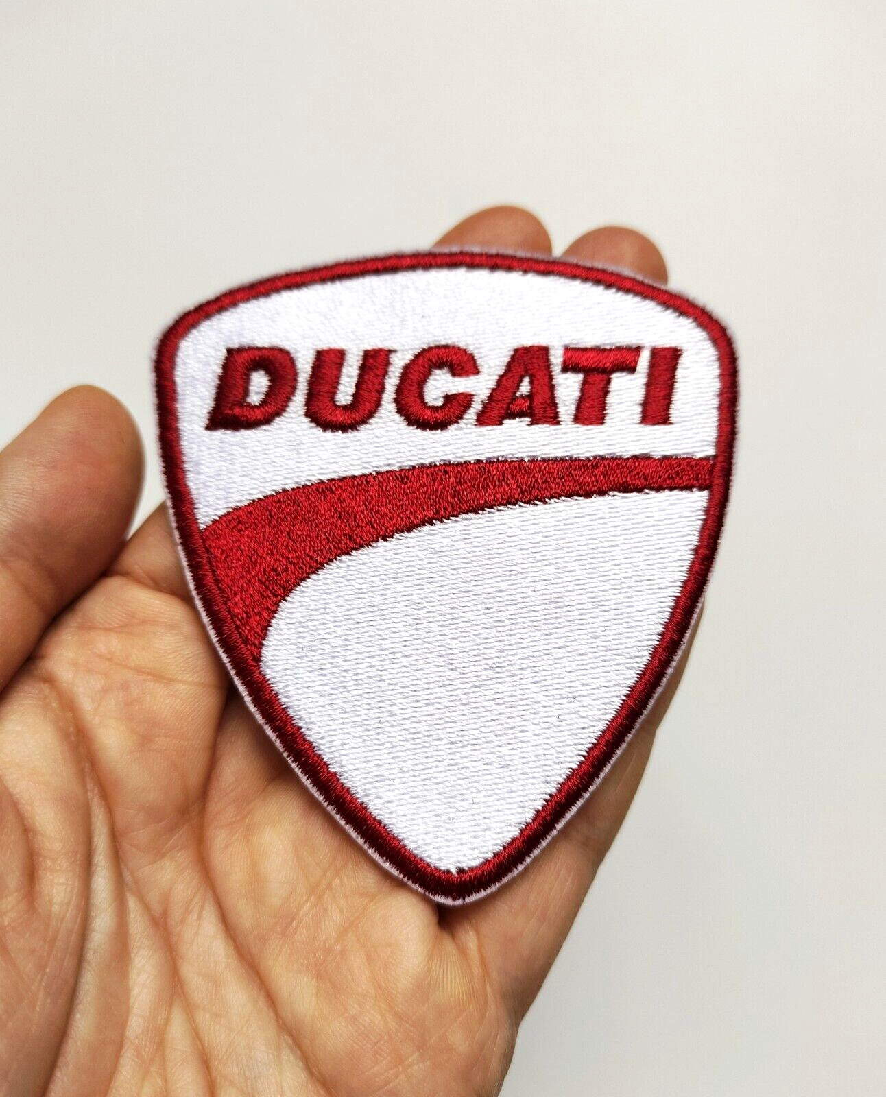 FABULOUS DUCATI EMBROIDERED IRON-ON PATCH...