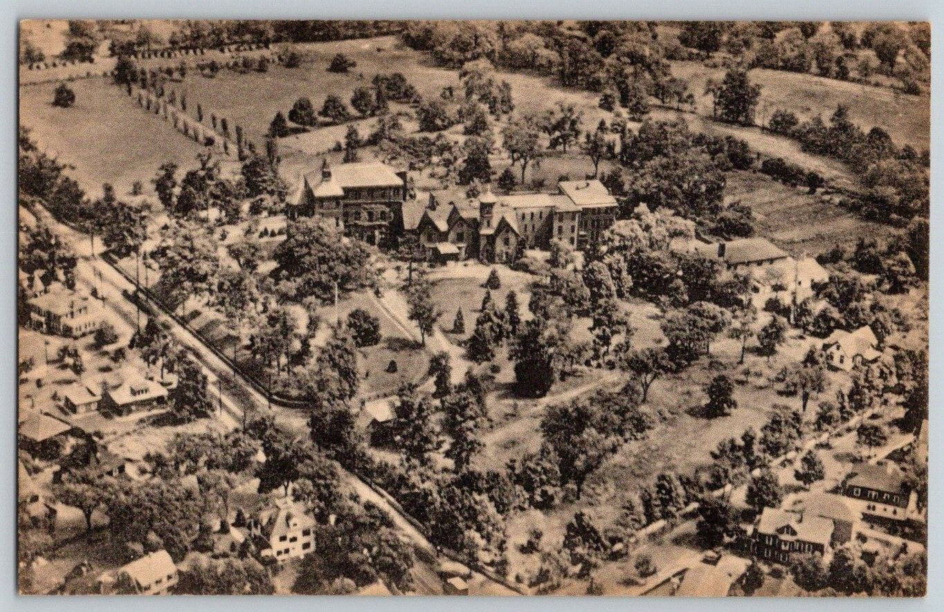 Postcard~ Aerial View~ Convent Of The Sacred Heart Elmhurst~ Providence, RI