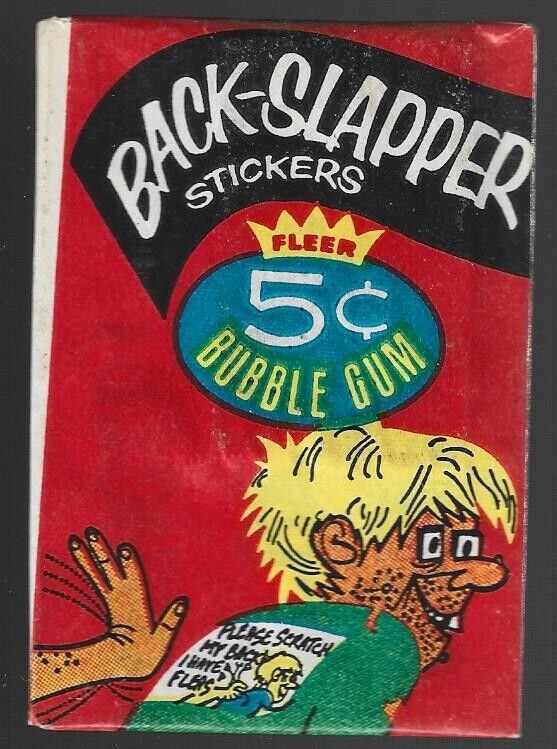 1967 Fleer Back Slapper Stickers Factory Sealed Unopened Wax Pack 
