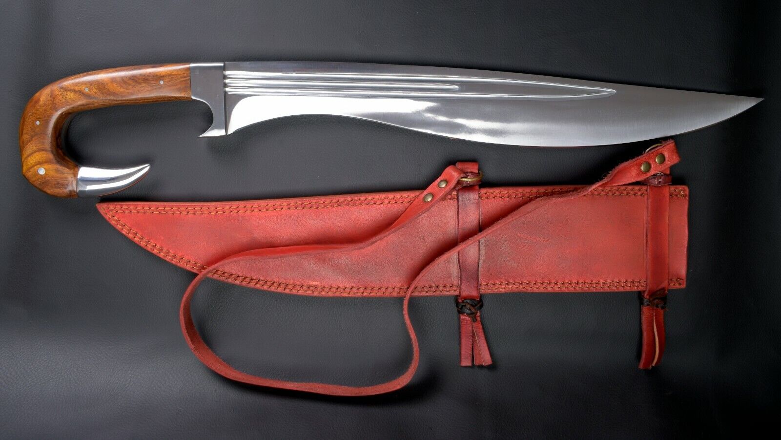 Knivesjunction Custom-handmade 5160 Spring Steel The Kopis Sword 5001