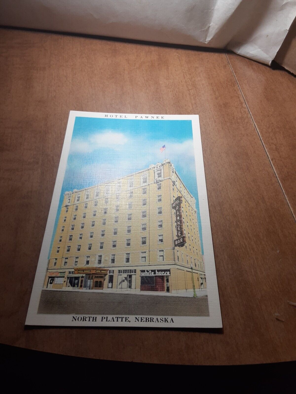 Vintage North Platte Nebraska Hotel Pawnee Unused Postcard