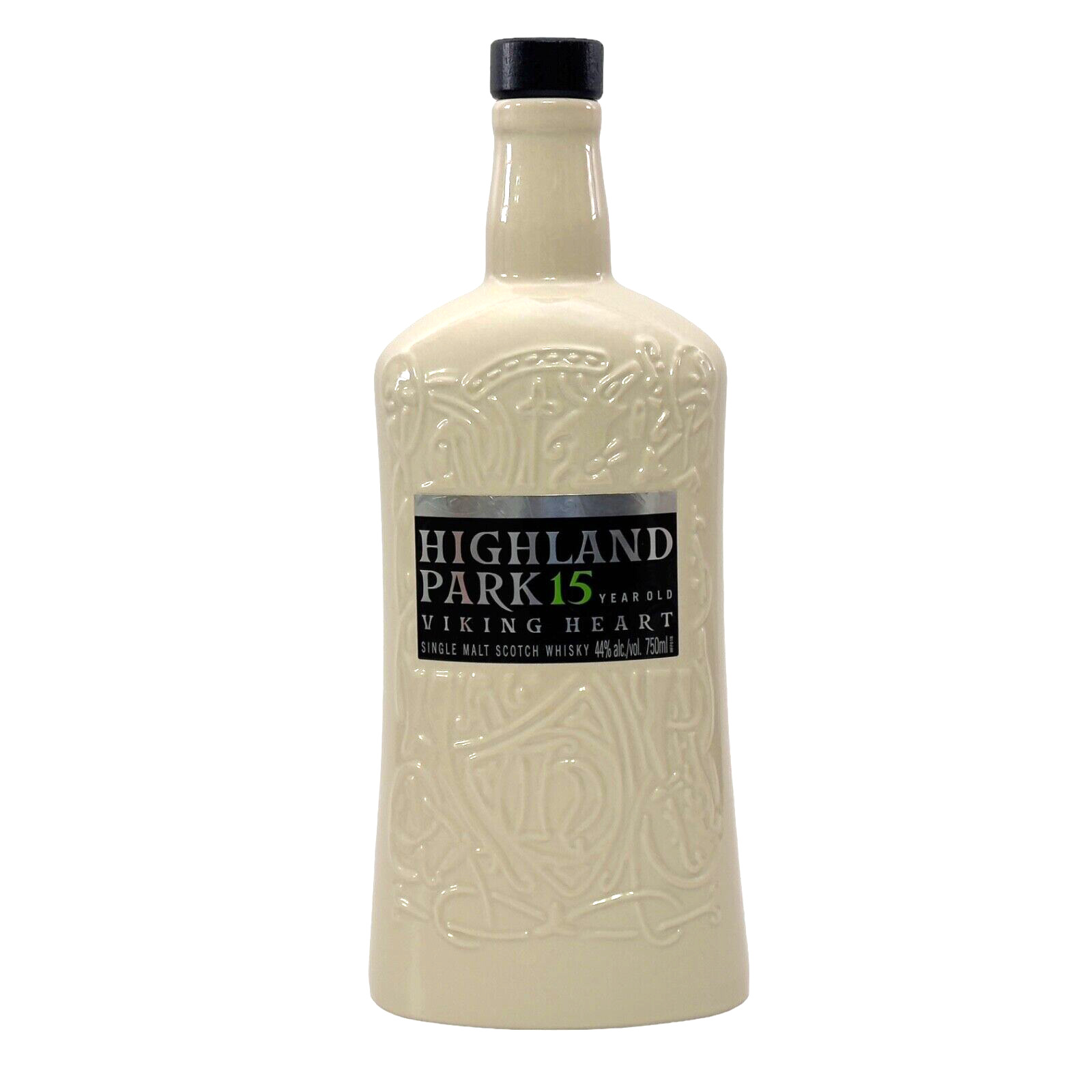 Highland Park 15 Year Old Viking Heart Single Malt Scotch Whiskey Bottle Empty