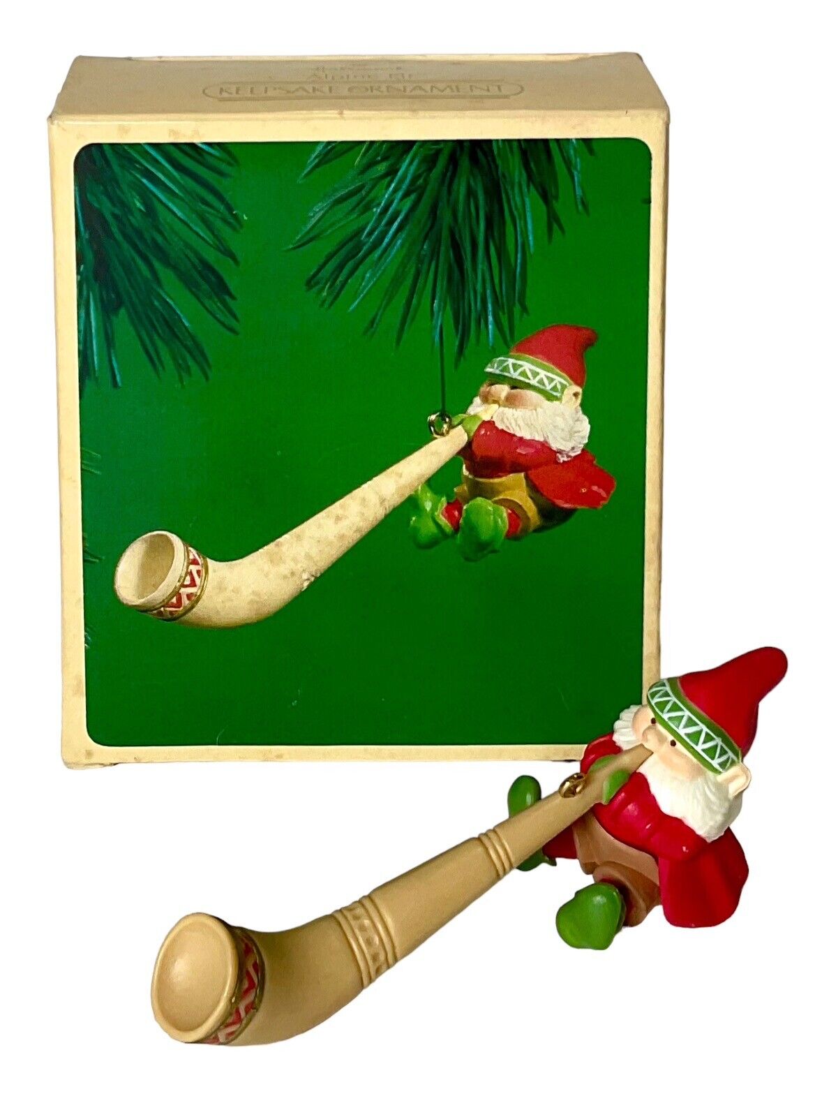 Vintage 1984 Hallmark Keepsake Ornament Alpine Elf Original Box and Insert