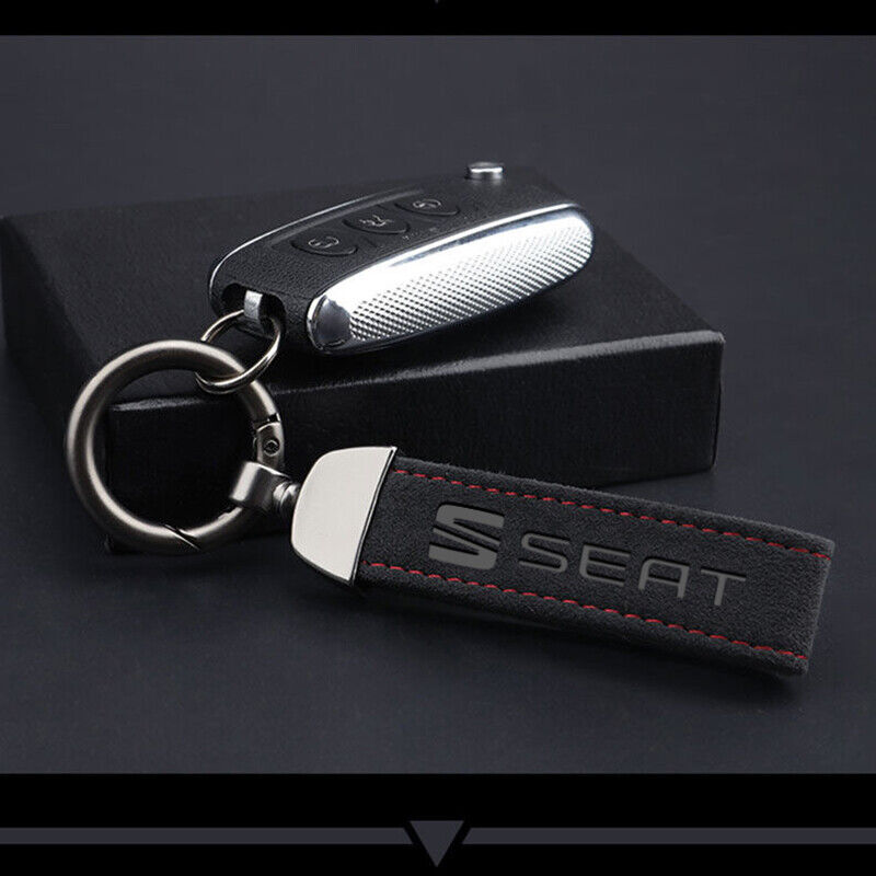 SEAT Suede Car Keychain Gift