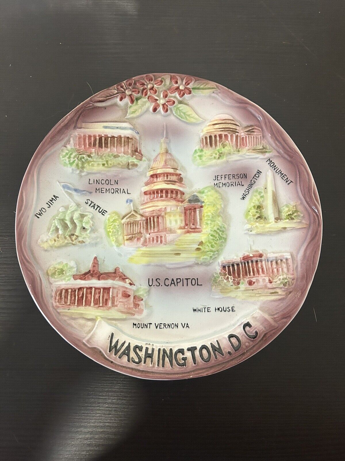 Vintage Decorative Plate : Washington D.C.