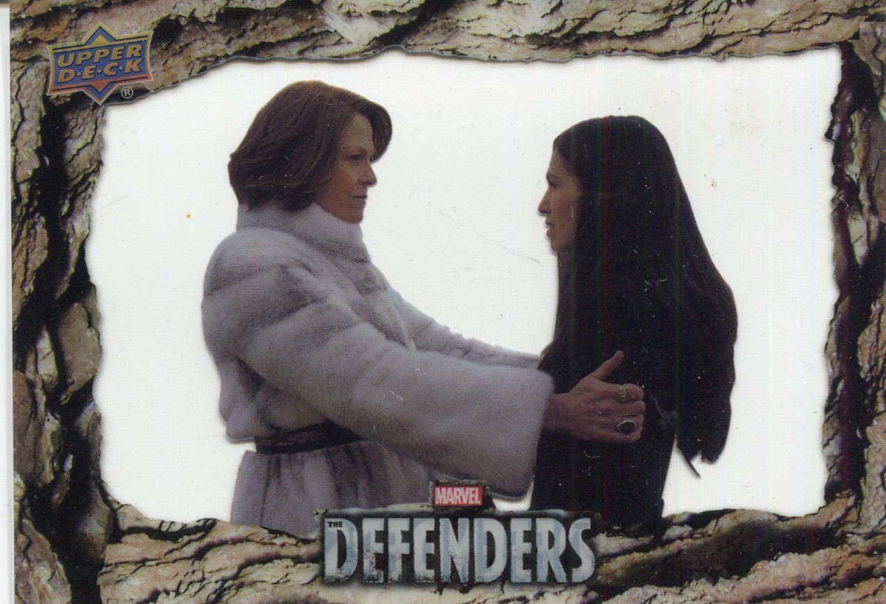 The Defenders Acetate Base Card #70 Serve Life. Always.