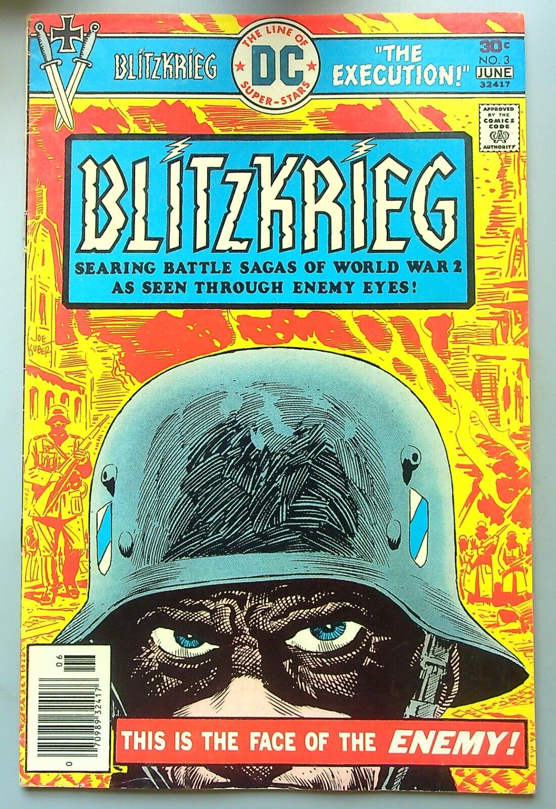 Blitzkrieg #3 ~ DC 1976 ~ Robert Kanigher & Ric Estrada - KUBERT cover VG