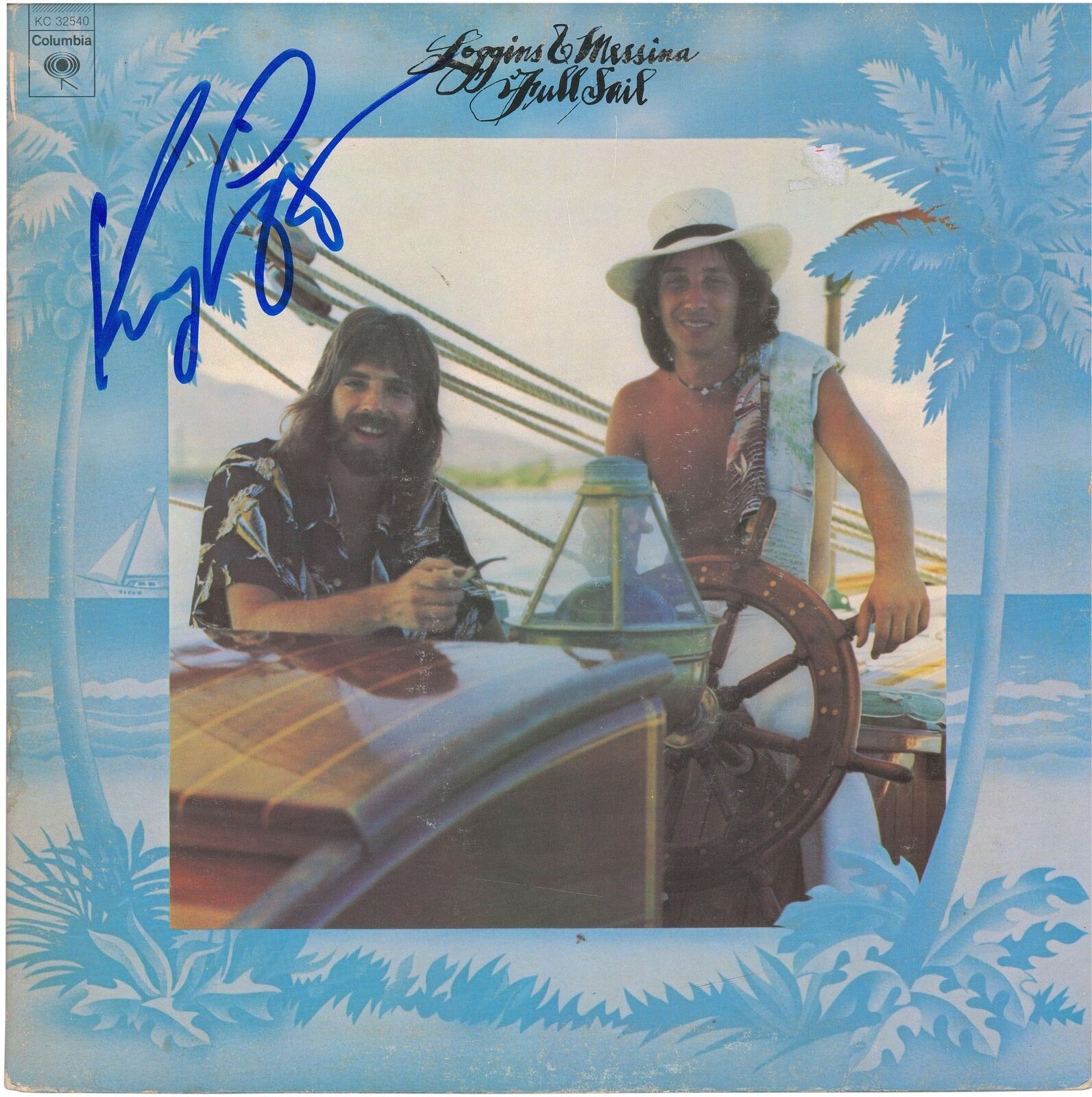 Kenny Loggins Autographed Full Sail Album BAS