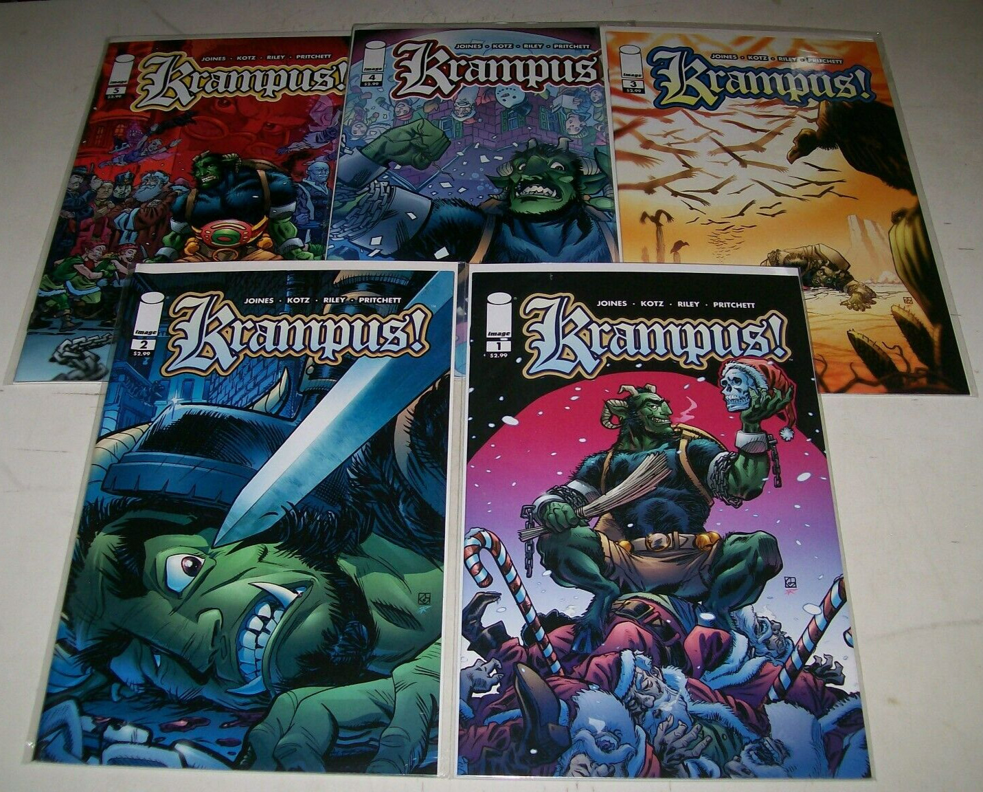 Krampus #1 2 3 4 5 1-5 Image complete set unread 1st print