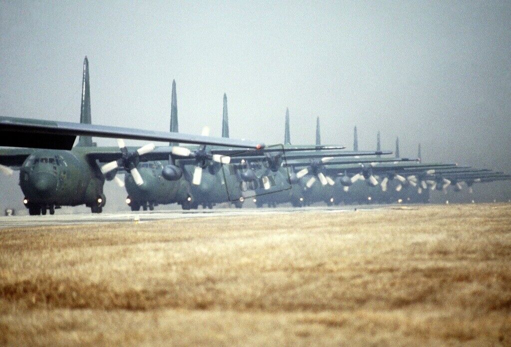 US Air Force USAF C-130 Hercules aircraft 12X18 Photograph
