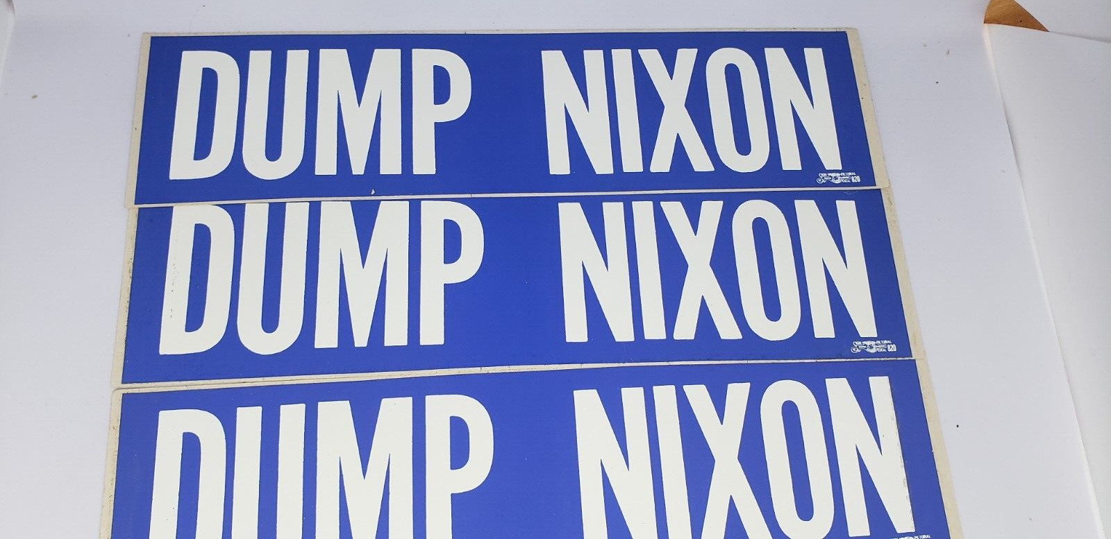 Vintage anti  RIchard Nixon bumper stickers  “DUMP NIXON”   7 available