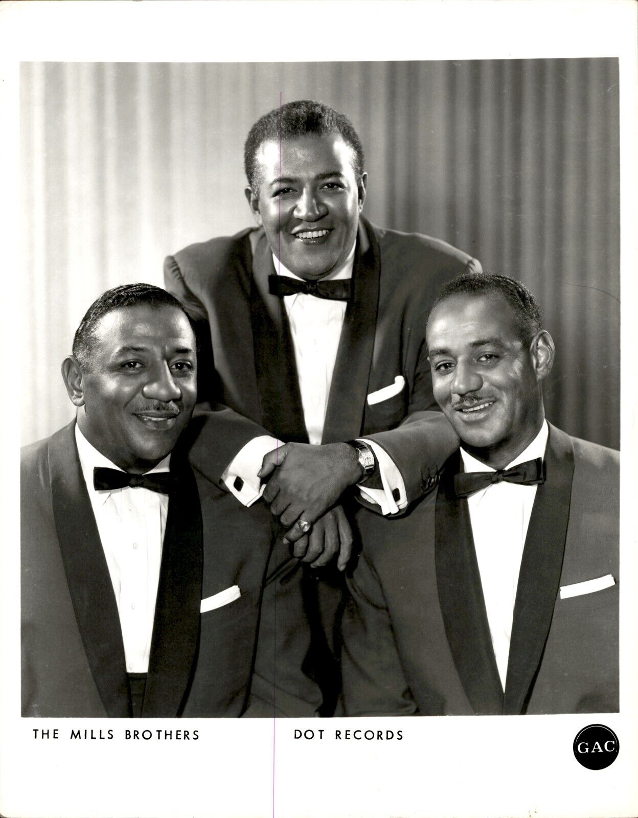 BR1 Original Photo THE MILLS BROTHERS Handsome Singers Ensemble Music Group