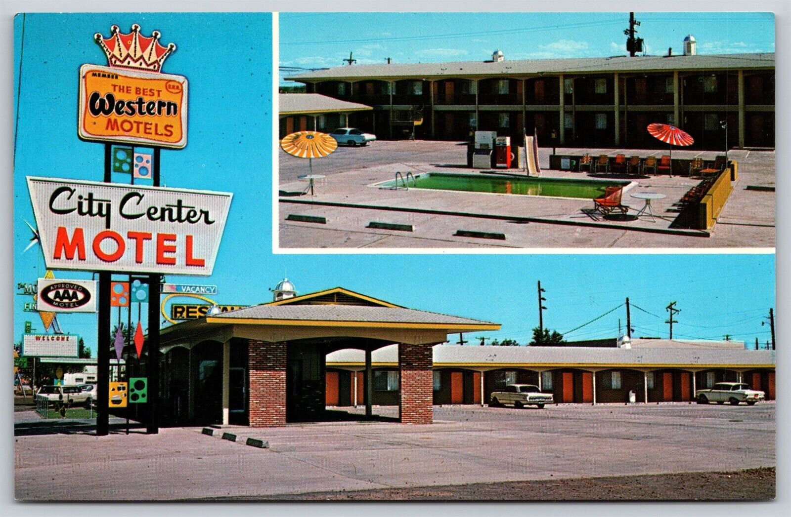 Postcard City Center Motel, Holbrook AZ V168