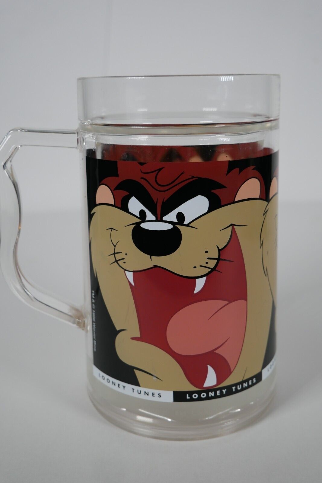 1996 Looney Tunes Taz Tazmanian Devil Frosty Freeze Cup Mug Handle Tall Vintage